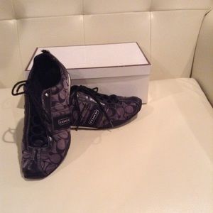 Black coach shoes